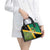 Jamaica Lion Rastafarian Shoulder Handbag With Kente Pattern