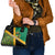 Jamaica Lion Rastafarian Shoulder Handbag With Kente Pattern
