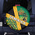 Jamaica Lion Rastafarian Spare Tire Cover With Kente Pattern - Wonder Print Shop
