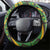 Jamaica Lion Rastafarian Steering Wheel Cover With Kente Pattern - Wonder Print Shop