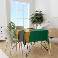 Jamaica Lion Rastafarian Tablecloth With Kente Pattern - Wonder Print Shop