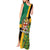 Jamaica Lion Rastafarian Tank Maxi Dress With Kente Pattern - Wonder Print Shop