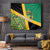 Jamaica Lion Rastafarian Tapestry With Kente Pattern - Wonder Print Shop