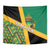 Jamaica Lion Rastafarian Tapestry With Kente Pattern - Wonder Print Shop