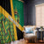 Jamaica Lion Rastafarian Window Curtain With Kente Pattern - Wonder Print Shop