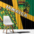 Jamaica Lion Rastafarian Window Curtain With Kente Pattern - Wonder Print Shop