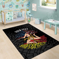 Personalized Sicilian Roots American Heritage Month Area Rug - Wonder Print Shop