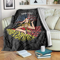 Personalized Sicilian Roots American Heritage Month Blanket - Wonder Print Shop