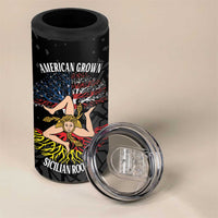 Personalized Sicilian Roots American Heritage Month 4 in 1 Can Cooler Tumbler - Wonder Print Shop