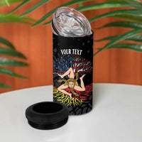 Personalized Sicilian Roots American Heritage Month 4 in 1 Can Cooler Tumbler - Wonder Print Shop