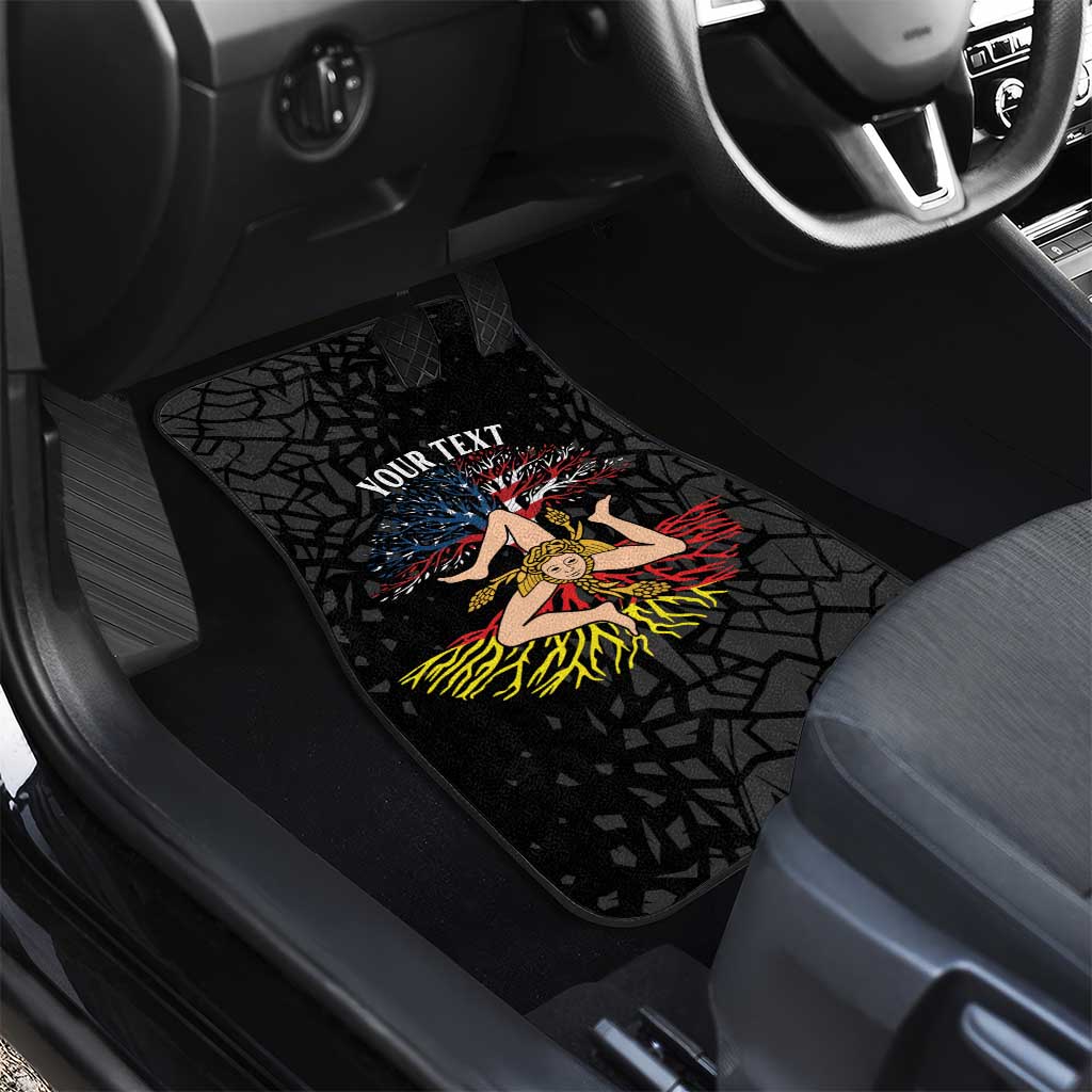 Personalized Sicilian Roots American Heritage Month Car Mats - Wonder Print Shop