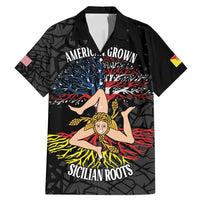 Personalized Sicilian Roots American Heritage Month Family Matching Mermaid Dress and Hawaiian Shirt - Wonder Print Shop