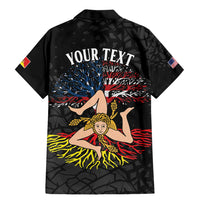 Personalized Sicilian Roots American Heritage Month Family Matching Mermaid Dress and Hawaiian Shirt - Wonder Print Shop
