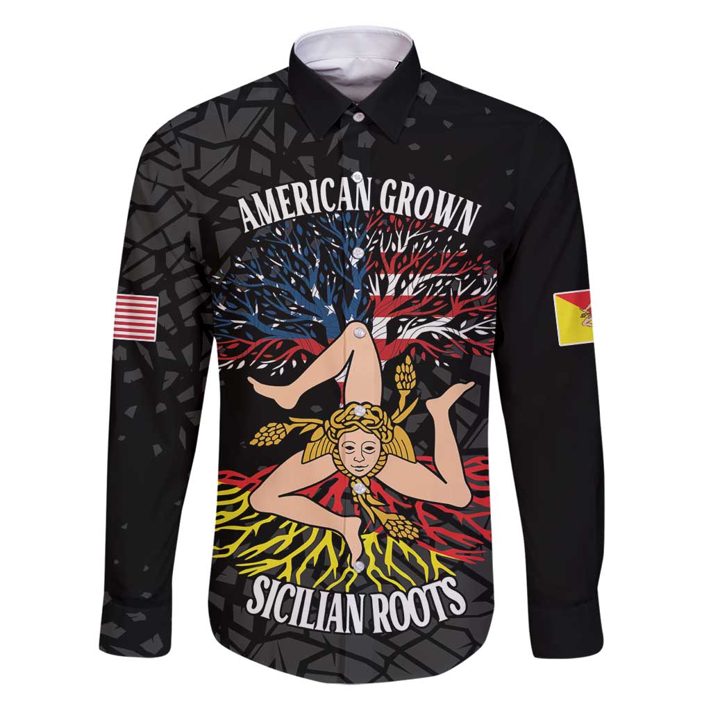 Personalized Sicilian Roots American Heritage Month Family Matching Puletasi and Hawaiian Shirt - Wonder Print Shop