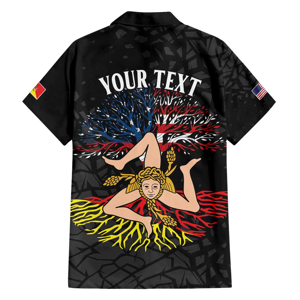 Personalized Sicilian Roots American Heritage Month Family Matching Summer Maxi Dress and Hawaiian Shirt - Wonder Print Shop