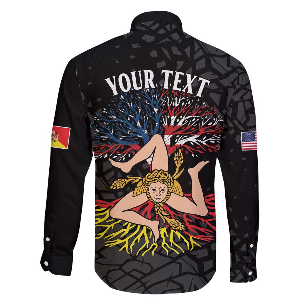 Personalized Sicilian Roots American Heritage Month Family Matching Summer Maxi Dress and Hawaiian Shirt - Wonder Print Shop