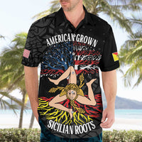 Personalized Sicilian Roots American Heritage Month Hawaiian Shirt - Wonder Print Shop