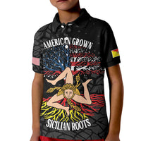 Personalized Sicilian Roots American Heritage Month Kid Polo Shirt - Wonder Print Shop