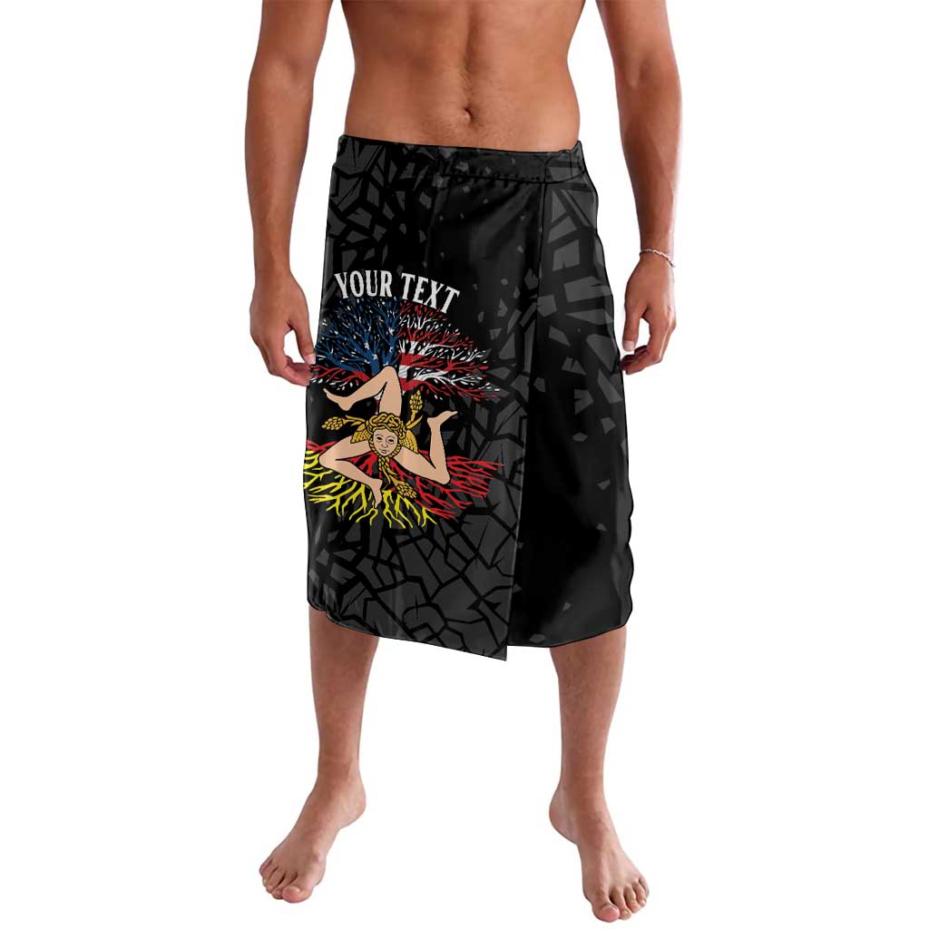 Personalized Sicilian Roots American Heritage Month Lavalava - Wonder Print Shop