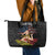 Personalized Sicilian Roots American Heritage Month Leather Tote Bag - Wonder Print Shop