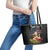 Personalized Sicilian Roots American Heritage Month Leather Tote Bag - Wonder Print Shop