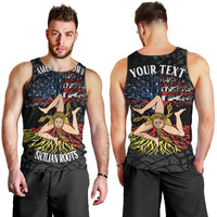 Personalized Sicilian Roots American Heritage Month Men Tank Top - Wonder Print Shop