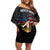 Personalized Sicilian Roots American Heritage Month Off Shoulder Short Dress - Wonder Print Shop