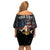 Personalized Sicilian Roots American Heritage Month Off Shoulder Short Dress - Wonder Print Shop