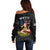 Personalized Sicilian Roots American Heritage Month Off Shoulder Sweater - Wonder Print Shop