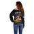Personalized Sicilian Roots American Heritage Month Off Shoulder Sweater - Wonder Print Shop