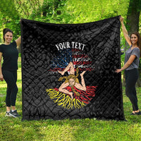 Personalized Sicilian Roots American Heritage Month Quilt - Wonder Print Shop