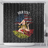 Personalized Sicilian Roots American Heritage Month Shower Curtain - Wonder Print Shop