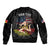 Personalized Sicilian Roots American Heritage Month Sleeve Zip Bomber Jacket - Wonder Print Shop