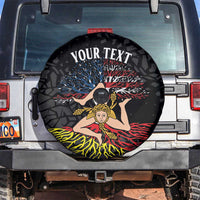 Personalized Sicilian Roots American Heritage Month Spare Tire Cover - Wonder Print Shop