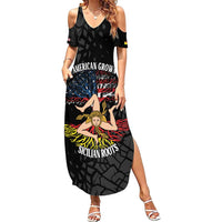 Personalized Sicilian Roots American Heritage Month Summer Maxi Dress - Wonder Print Shop
