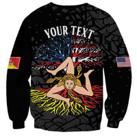 Personalized Sicilian Roots American Heritage Month Sweatshirt - Wonder Print Shop