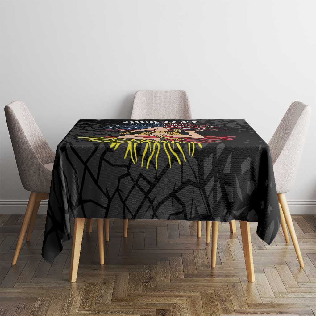 Personalized Sicilian Roots American Heritage Month Tablecloth - Wonder Print Shop