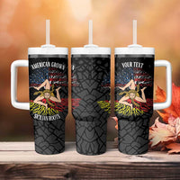 Personalized Sicilian Roots American Heritage Month Tumbler With Handle - Wonder Print Shop