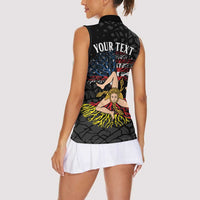 Personalized Sicilian Roots American Heritage Month Women Sleeveless Polo Shirt - Wonder Print Shop
