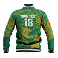 Custom Cricket South Africa Baseball Jacket Proteas Go Champion Green Version - Wonder Print Shop