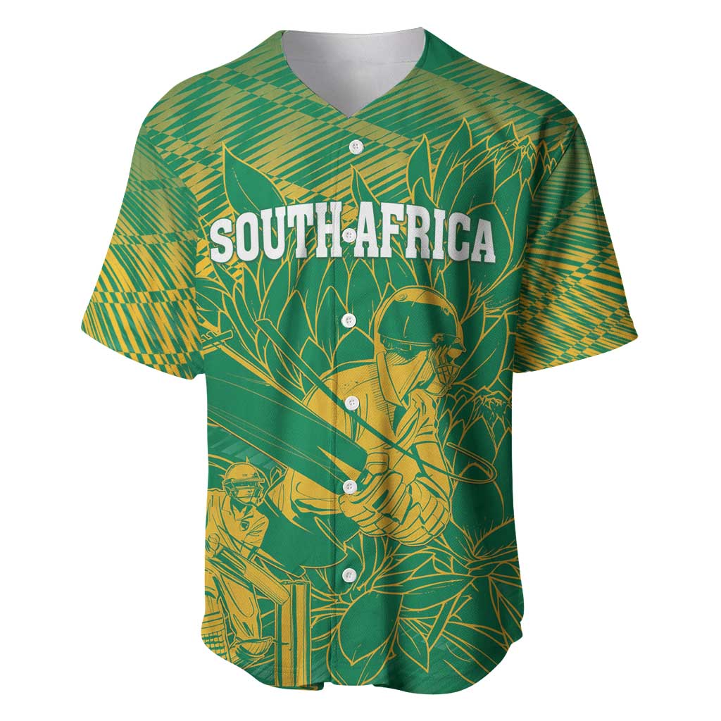 Custom Cricket South Africa Baseball Jersey Proteas Go Champion Green Version - Wonder Print Shop