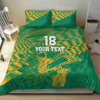 Custom Cricket South Africa Bedding Set Proteas Go Champion Green Version - Wonder Print Shop