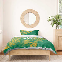 Custom Cricket South Africa Bedding Set Proteas Go Champion Green Version - Wonder Print Shop