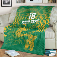 Custom Cricket South Africa Blanket Proteas Go Champion Green Version - Wonder Print Shop