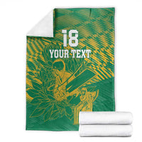 Custom Cricket South Africa Blanket Proteas Go Champion Green Version - Wonder Print Shop