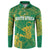 Custom Cricket South Africa Button Sweatshirt Proteas Go Champion Green Version - Wonder Print Shop