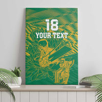 Custom Cricket South Africa Canvas Wall Art Proteas Go Champion Green Version - Wonder Print Shop