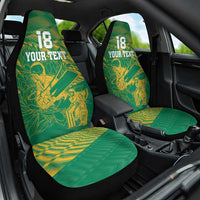 Custom Cricket South Africa Car Seat Cover Proteas Go Champion Green Version - Wonder Print Shop