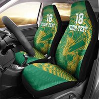 Custom Cricket South Africa Car Seat Cover Proteas Go Champion Green Version - Wonder Print Shop