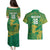 Custom Cricket South Africa Couples Matching Puletasi and Hawaiian Shirt Proteas Go Champion Green Version - Wonder Print Shop